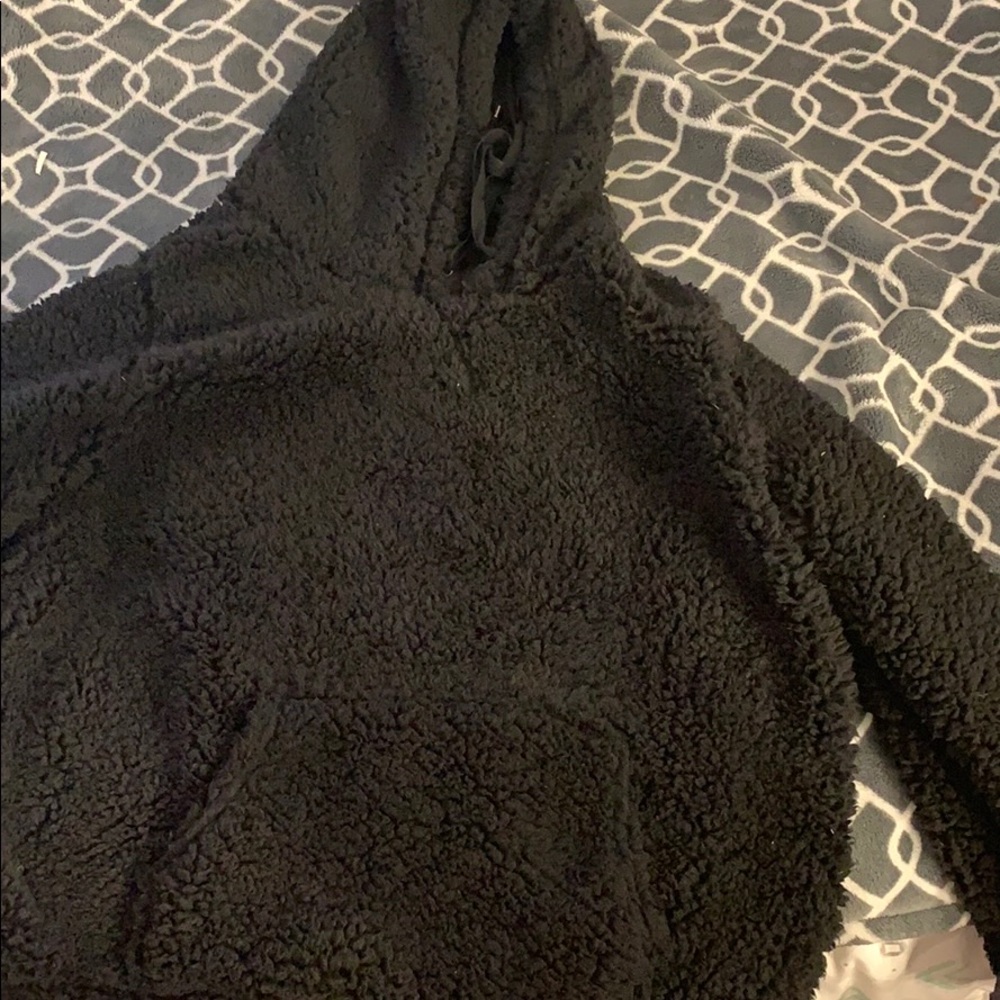 fuzzy hoodie